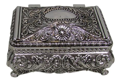 black metal jewelry box|solid silver jewelry box.